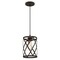 Westinghouse Pendant 60W Mini Isadora ORB High-Lights Lattice Weave Cage 6362200 - alternate 2